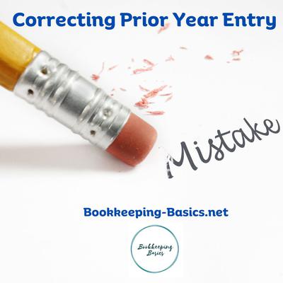 Correcting Prior Year Entry