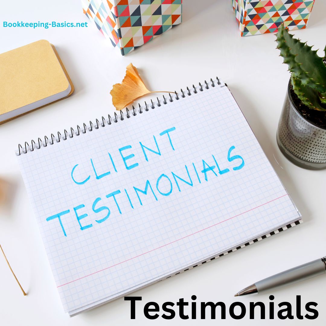 Testimonials - Read the testimonials and bookkeeping reviews from other visitors and subsribers of Bookkeeping Basics and Horne Financial Services