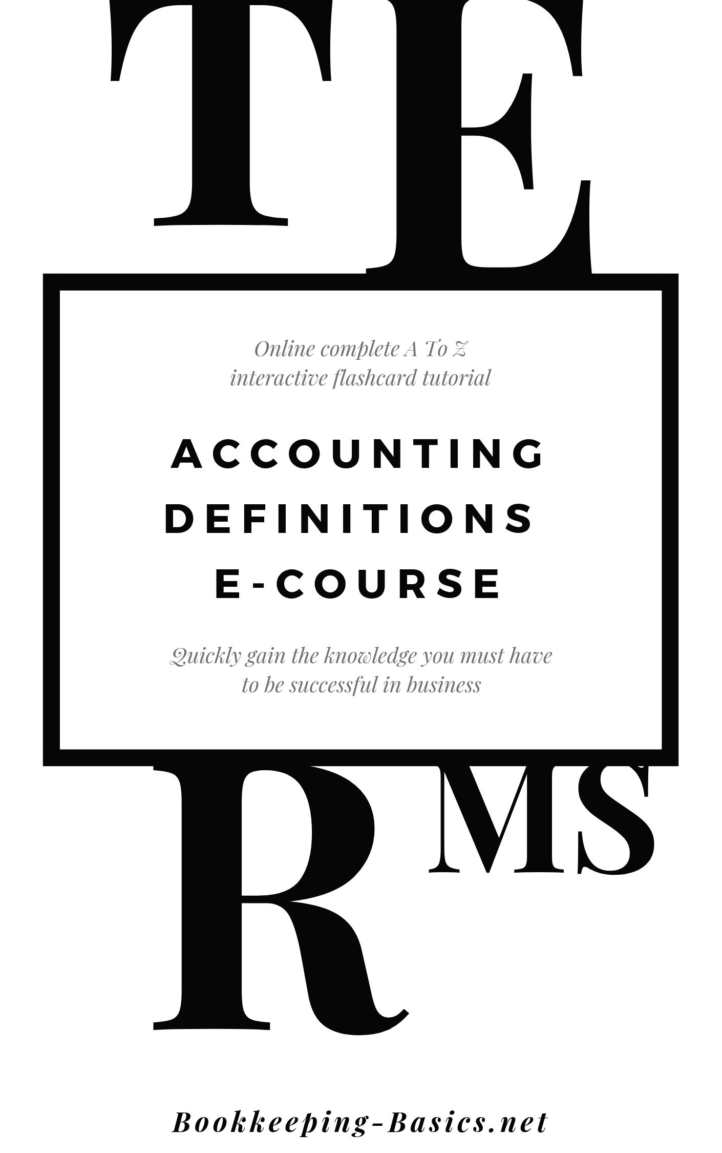 Accounting Definitions Ecourse